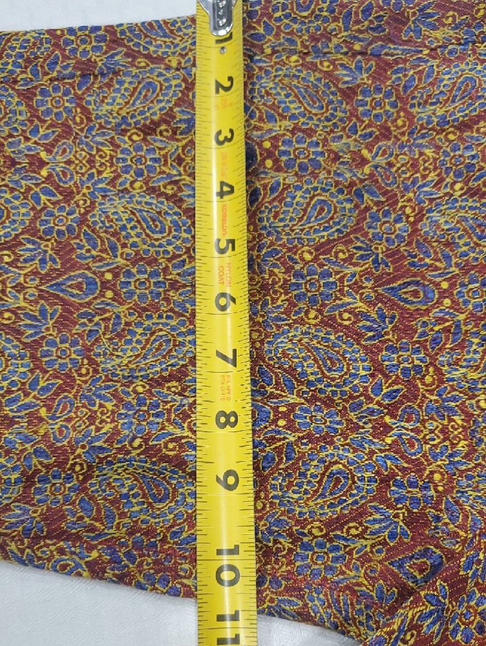 Boho Floral Border Chinos in Yellow & Brown - Picture 7 of 16